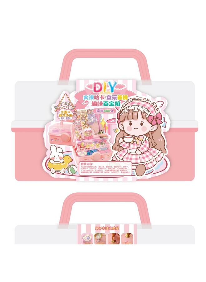 Bluejw Lac Diy Cream Glue Small Disc Sticker Suit Girl Children's Toy Goo-ka Plate Full Set Of Hand Account Kit - Image 1