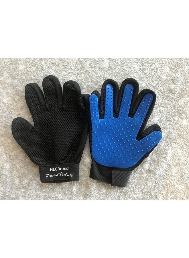 Generic Generic Pet Grooming Glove Blue Mitt for Deshedding Hair Remover Dogs Cats Short Long Wet Dry All Types of Fur. Also a Great Bathing Tool!!! Removedor de Pelo para Perros, Gatos o cualquier mascota. 