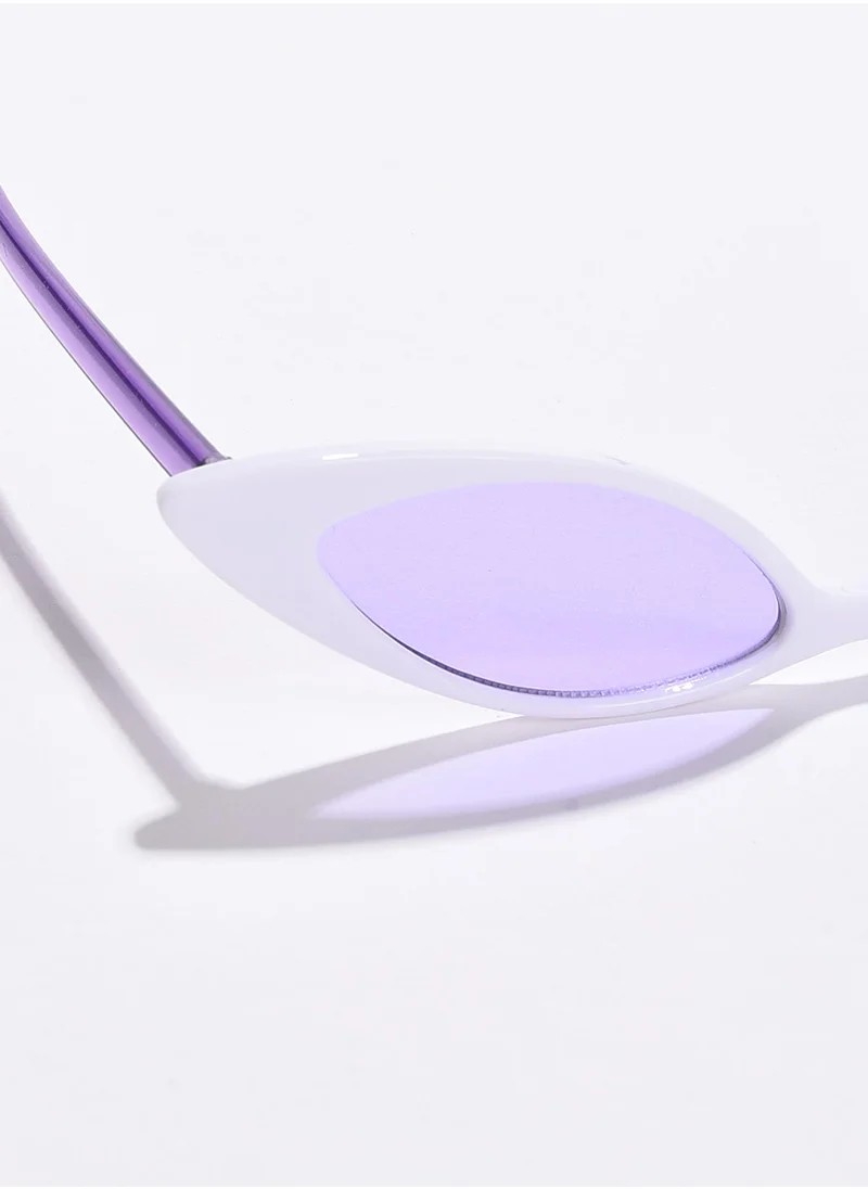 Haute Sauce Purple Lens Purple Cateye Sunglasses