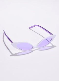 Haute Sauce Purple Lens Purple Cateye Sunglasses  - Image 1