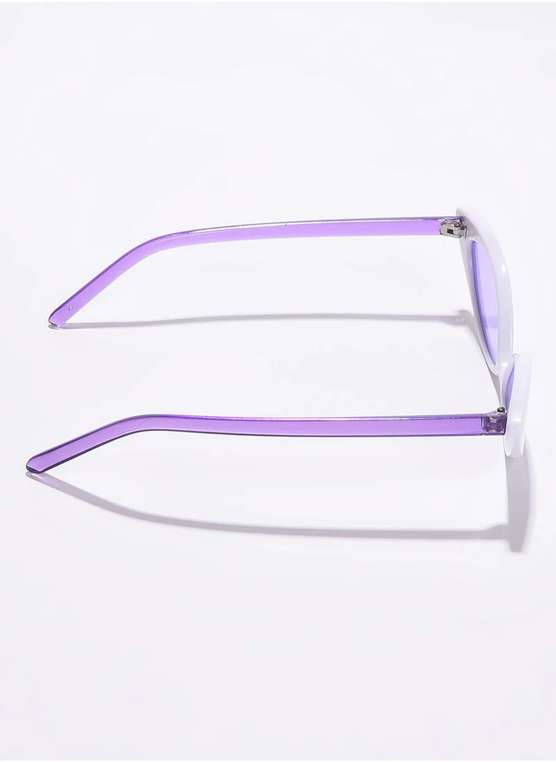 Haute Sauce Purple Lens Purple Cateye Sunglasses