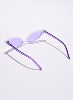 Haute Sauce Purple Lens Purple Cateye Sunglasses  - Image 4