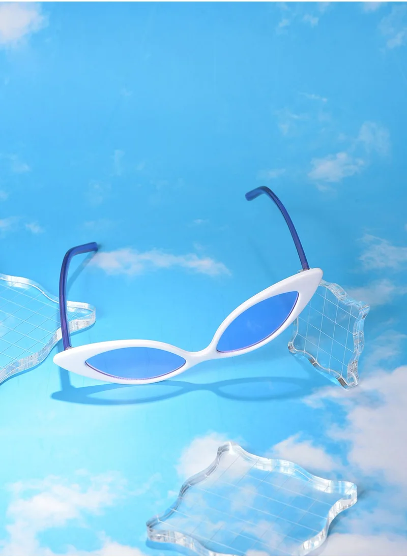 Haute Sauce Purple Lens Purple Cateye Sunglasses