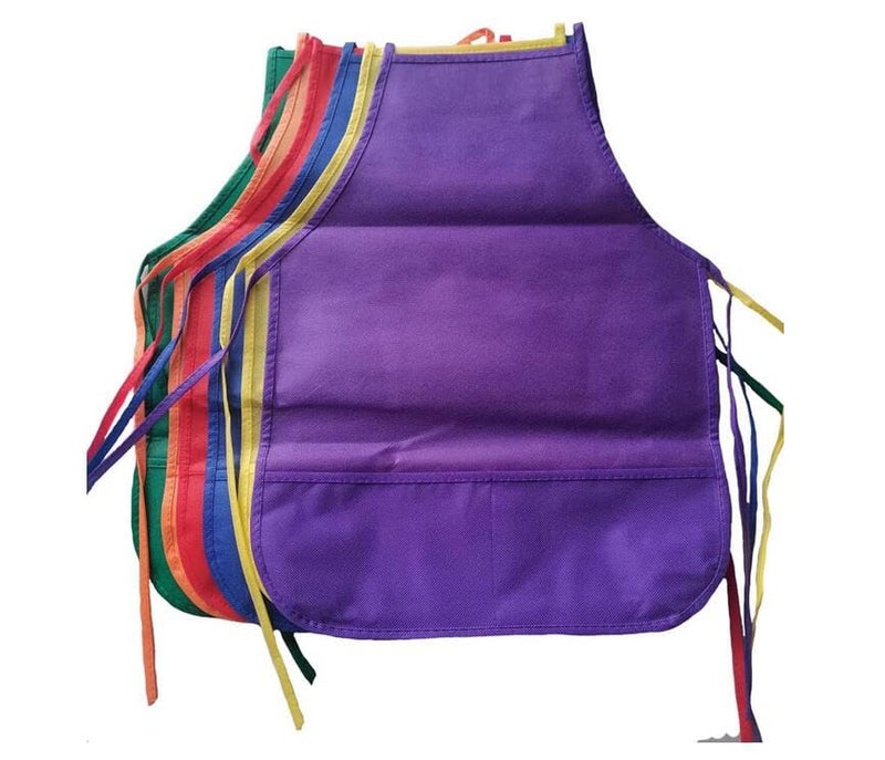 فوداتم طقم من 6 قطع مريول أطفال للتلوين وللرسم أرت سموكس - Image 1