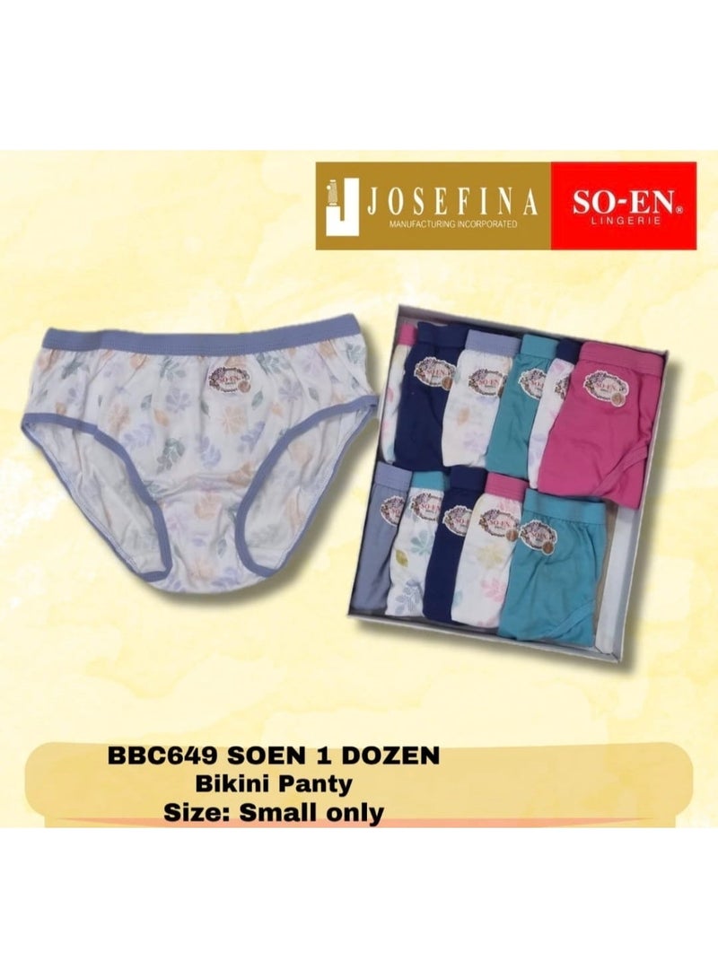 SOEN BBC 12PC BIKINI PANTY PRINTED RAMDOM DESIGN - Image 2