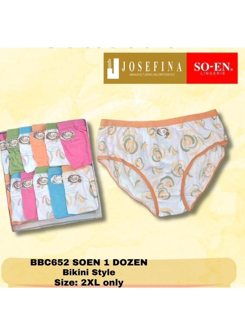 SOEN BBC 12PC BIKINI PANTY PRINTED RAMDOM DESIGN - Image 4