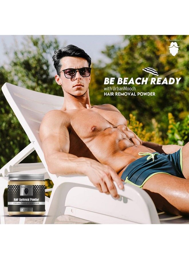 UrbanMooch مسحوق إزالة الشعر الطبيعي والعضوي للرجال والنساء لجميع أنواع البشرة والشعر 100 جرام - Image 5
