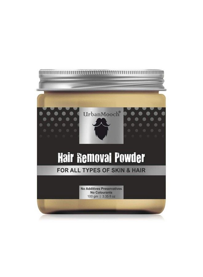 UrbanMooch مسحوق إزالة الشعر الطبيعي والعضوي للرجال والنساء لجميع أنواع البشرة والشعر 100 جرام - Image 1