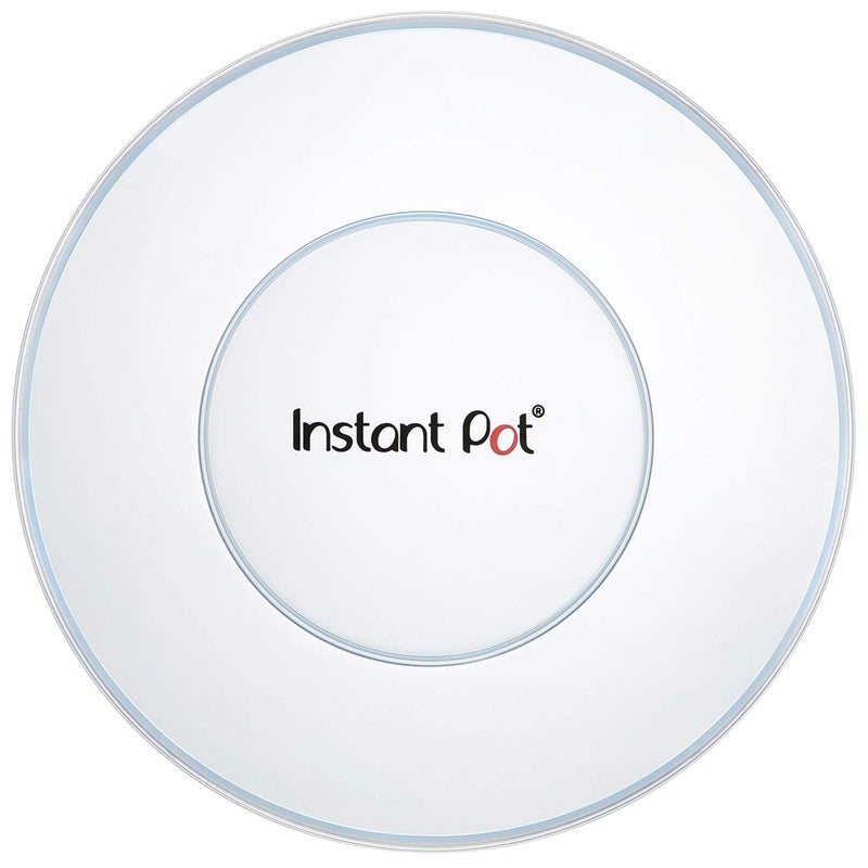 Instant Pot Silicone Lid, 9.8-In, 5-Qt & 6-Qt Pot Lid, From the Makers of Instant Pot, Reusable Silicone Lid for Bowl and Food Cover, Microwave Cover for Food, Transparent White - Image 1