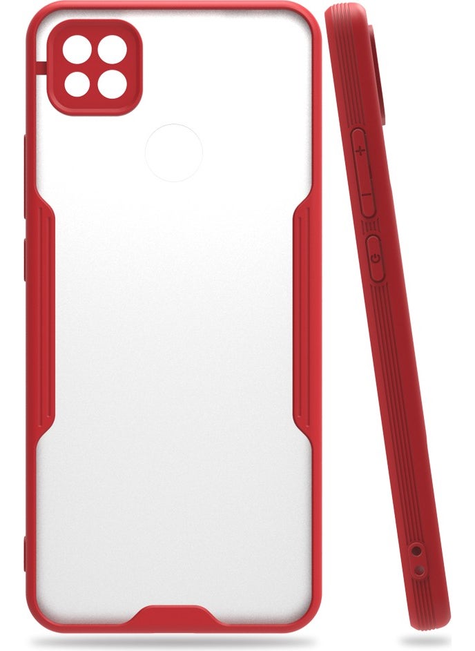 FUJİMAX FUJIMAX Xiaomi Redmi 9c Case Camera Protection Pastel Color Flexible Silicone Platinum Cover 