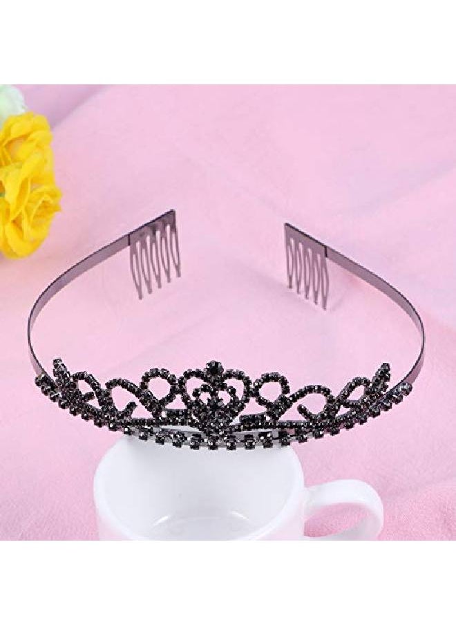 1st Choice Bridal Tiara Wedding Bridal Crown Rhinestone Hair Barrettes  - Image 5