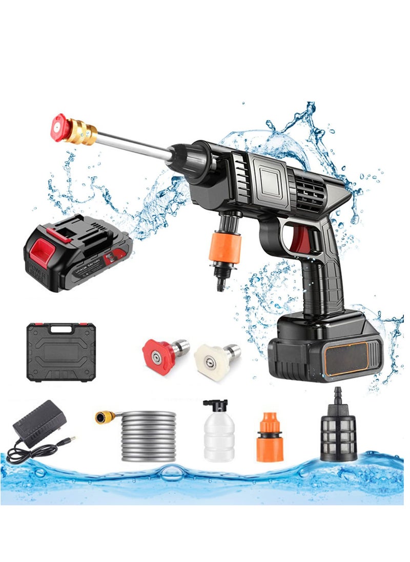 Generic - 48V Cordless Portable Washer Electric High Pressure Cleaner Machine with Rechargeable Battery,Foam Bottle,Nozzles Hose for Washing Cars, Watering Flowers, Cleaning Floors - Image 1