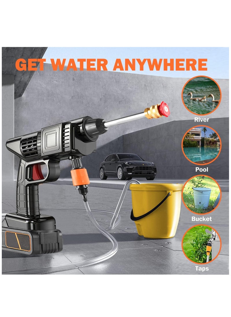 Generic - 48V Cordless Portable Washer Electric High Pressure Cleaner Machine with Rechargeable Battery,Foam Bottle,Nozzles Hose for Washing Cars, Watering Flowers, Cleaning Floors - Image 1
