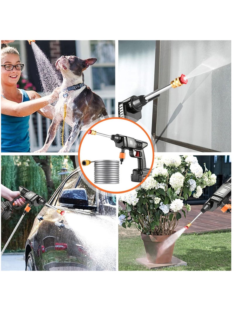 Generic - 48V Cordless Portable Washer Electric High Pressure Cleaner Machine with Rechargeable Battery,Foam Bottle,Nozzles Hose for Washing Cars, Watering Flowers, Cleaning Floors - Image 1