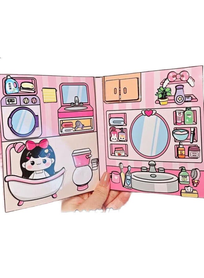 Letrel Lezhe Xueba Xuexia Quiet Book Children'S Toy For Girls 7-12 Years Old, Non-Magnetic Sticker Squeeze Toy, Deluxe Birthday Gift - Image 1