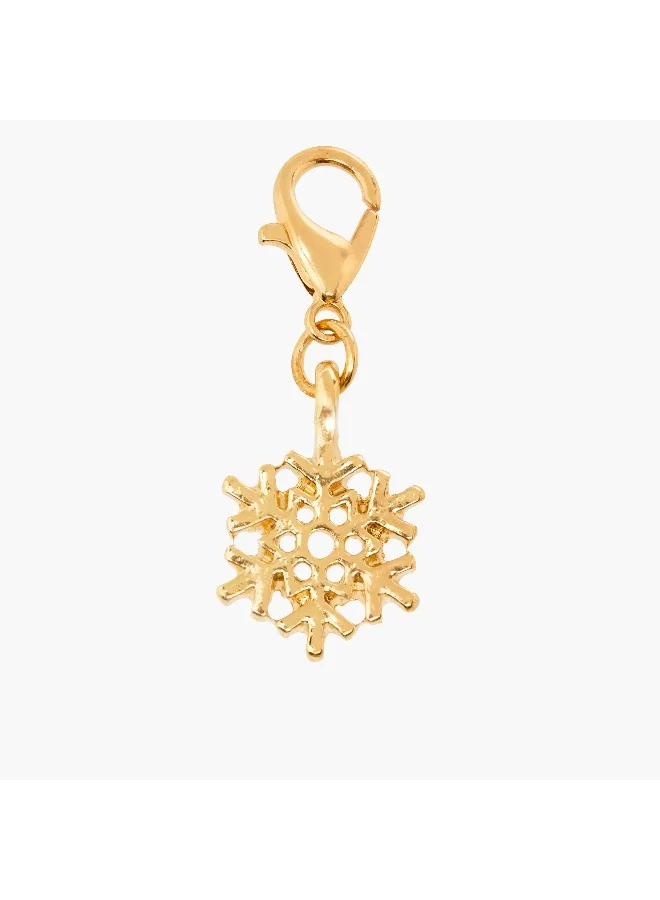LIFESTYLE Set of 3 - Gold Tone Charm with Lobster Clasp
