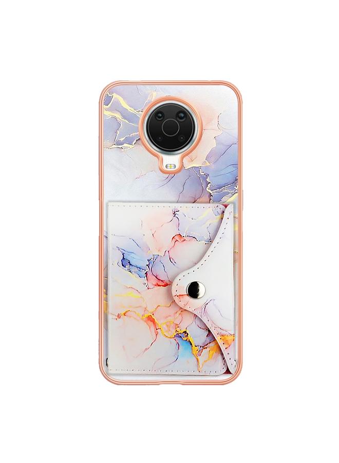 اس-توب جراب لهاتف Nokia G20 / G10 بنمط رخامي مع فتحة بطاقة IMD - Image 3