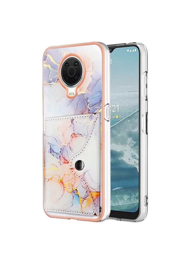 اس-توب جراب لهاتف Nokia G20 / G10 بنمط رخامي مع فتحة بطاقة IMD - Image 1