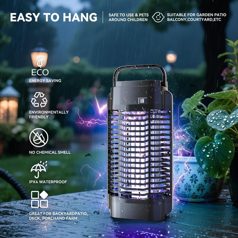 AccEncyc 4200V High Power Effective Mosquito Killer Lamp for Indoor and Outdoor Use for Water Resistant Moth Repellent Mosquito Lamp - Image 2
