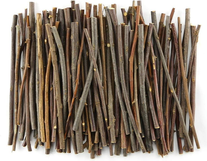 TKOnline 100Pcs 10cm 0.1-0.2 Inch in Diameter Wood Log Sticks for DIY Crafts Photo Props Craft Sticks, Wood Crafts, Sticks inch - Image 1