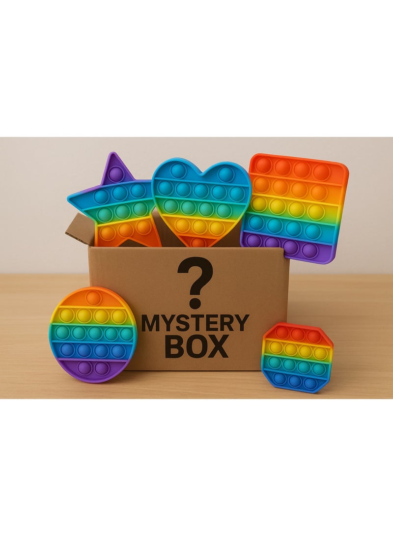 صندوق ألعاب فيدجيت للأطفال مفاجآت مصاصات دفع ومكعبات لعب مجموعة ألعاب حسية ممتعة للأولاد والبنات - Image 2