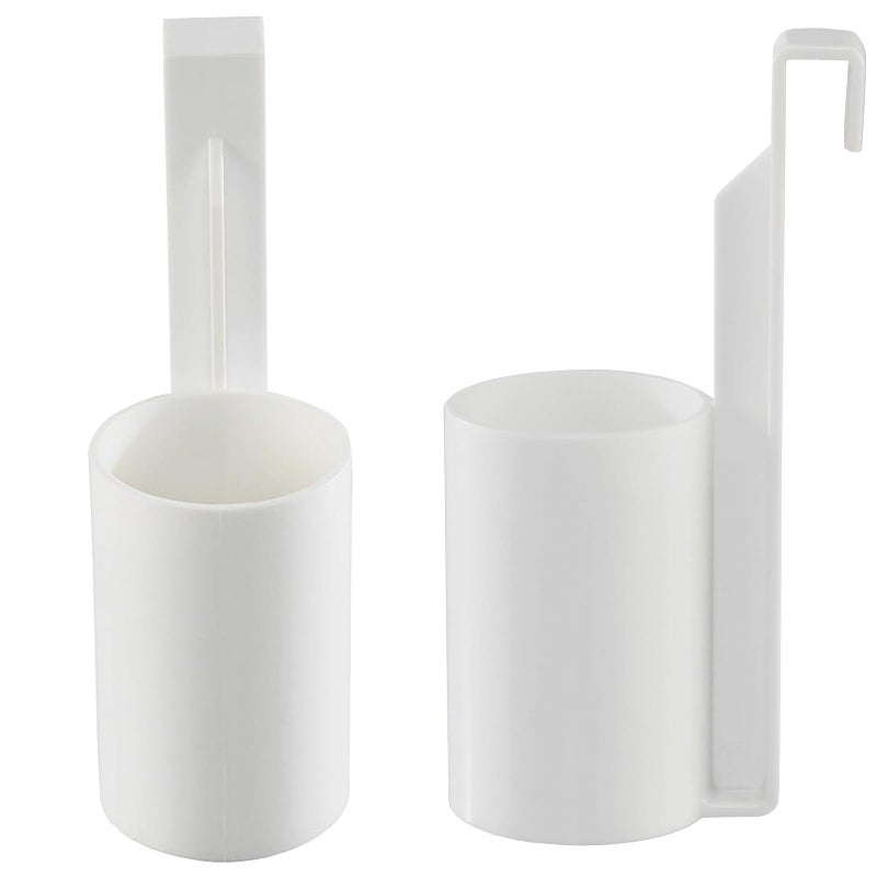 HomeX White Air Freshener Spray Bottle Holder for Home Bathroom Fits Toilet Deodorizer and Aerosol Odor Eliminator Convenient Easy to Install Durable Aerosol Spray Bottle Organizer