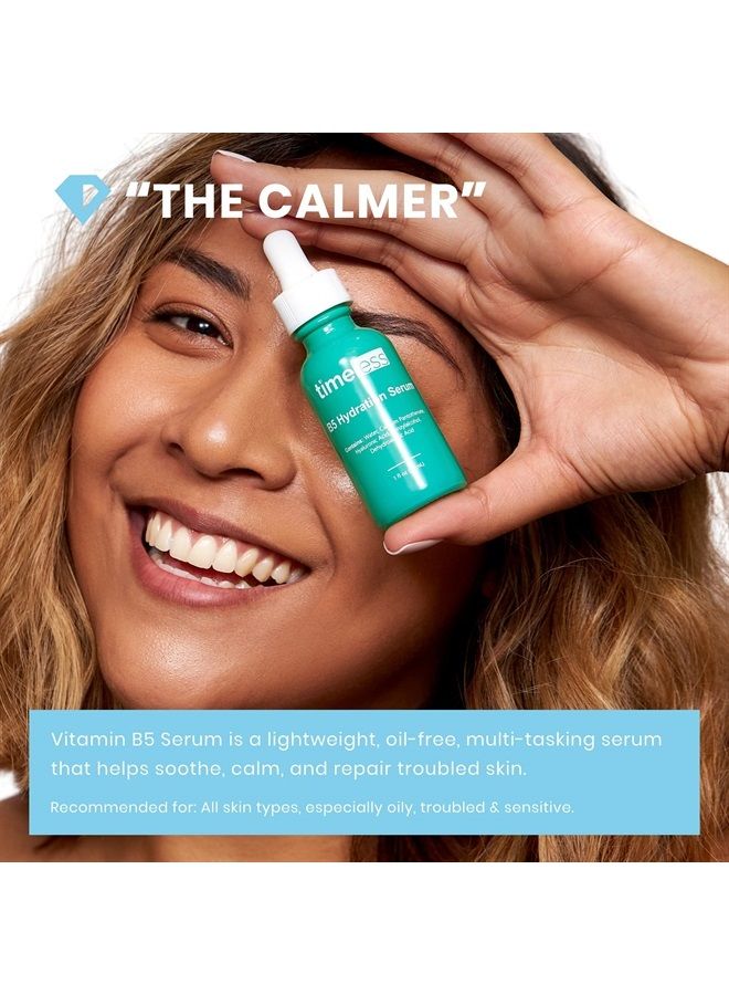 Timeless Skin Care Vitamin B5 Hydration Serum - 1 oz - Calm Breakouts, Heal Blemishes, Reduce Redness & Minimize Scarring - Lightweight & Oil-Free - For All Skin Types, Especially Oily & Sensitive - Image 2