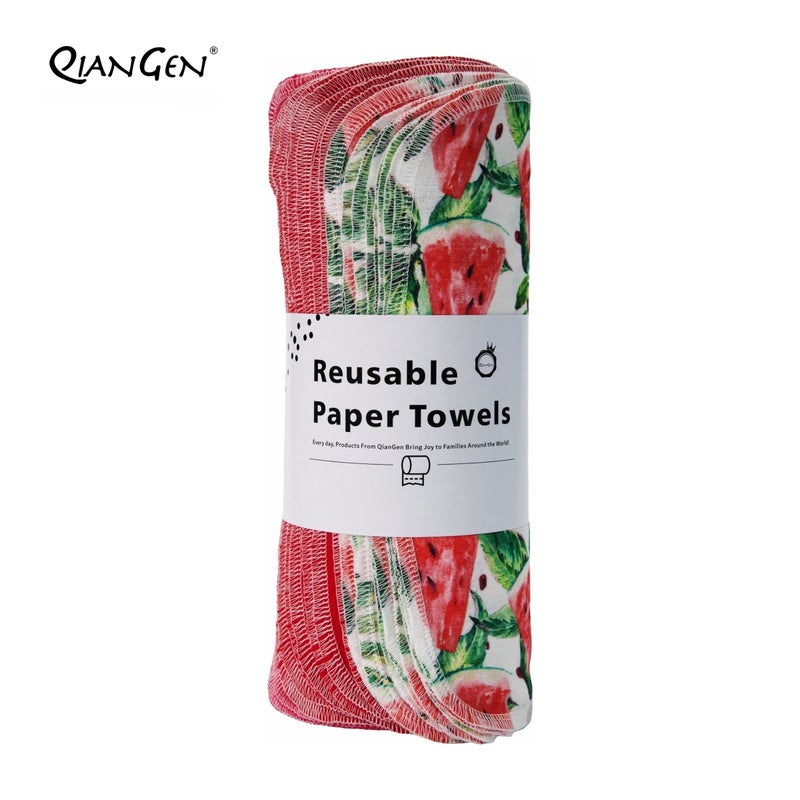24pcs Super Absorbent Viscose Reusable Unpaper Towels Pineapple for Kitchen Cleaning - Image 3