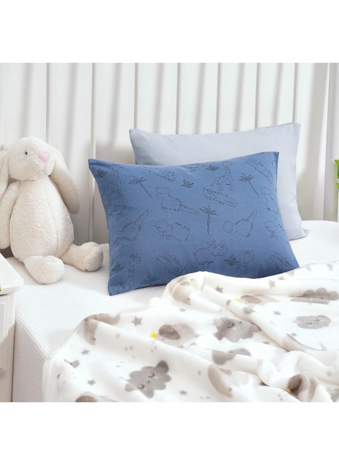 TILLYOU TILLYOU Organic Cotton Toddler Pillowcases - 2 Pack Super Soft Baby Kids Travel Pillow Cases Envelope Closure for Boys Girls  - Image 5
