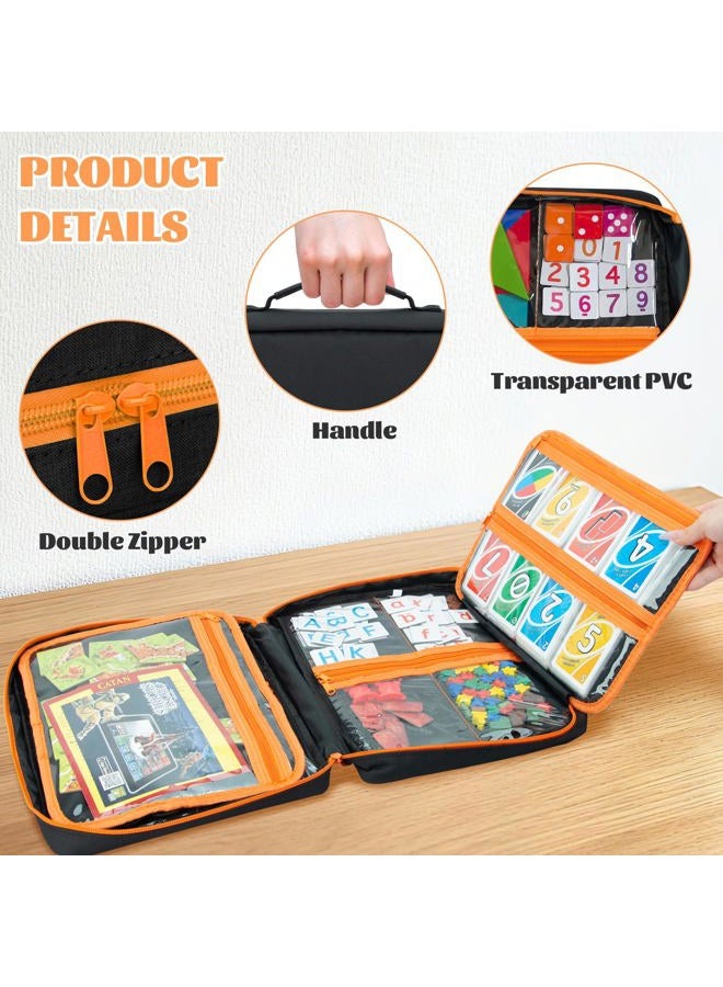 KISLANE Premium Board Game Storage Organizer Case (14 PVC Pouches) - Portable Travel Game Storage Case | Ultimate Dice and Token Holder for Cards, Miniatures, and Catan Components - Image 5