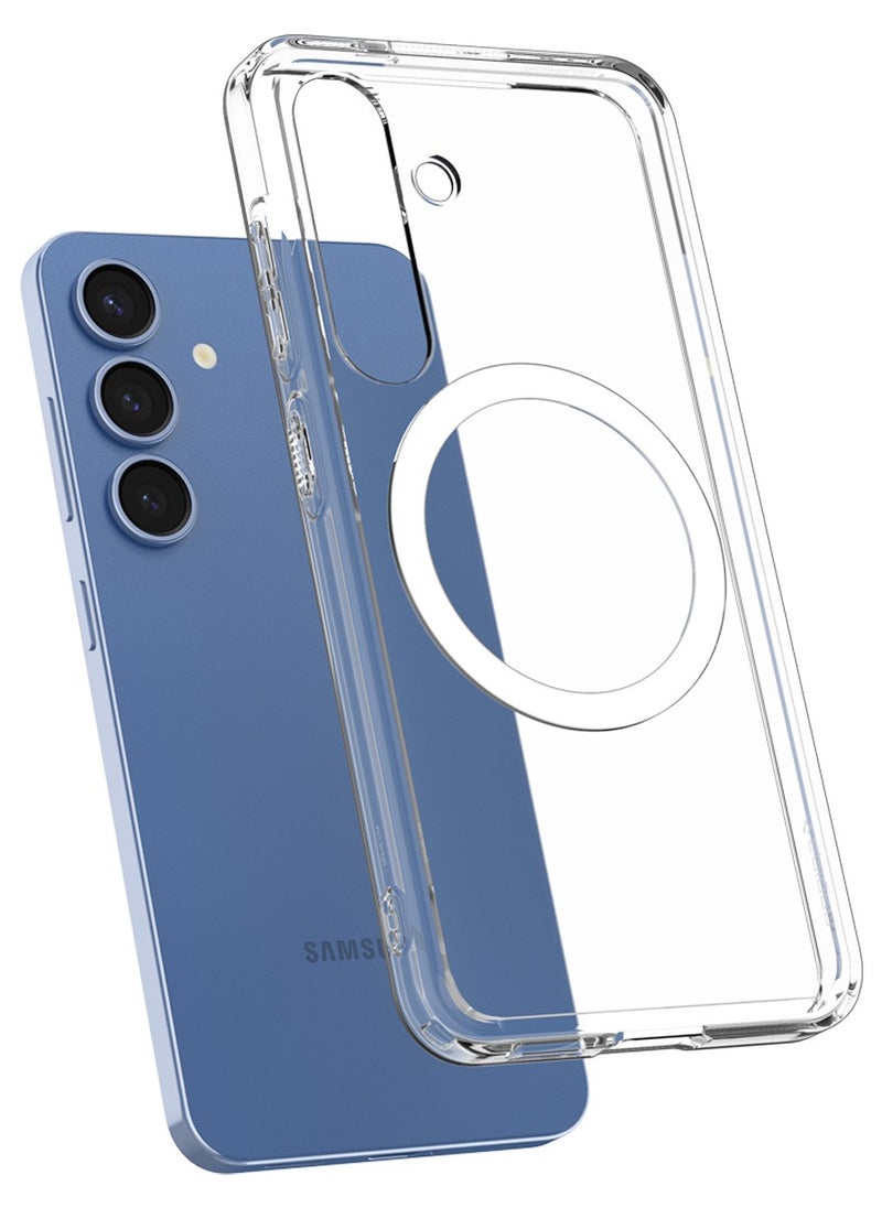 Ultra Hybrid MagFit for Samsung Galaxy S25 Case Cover with MagSafe (2025) - Clear White