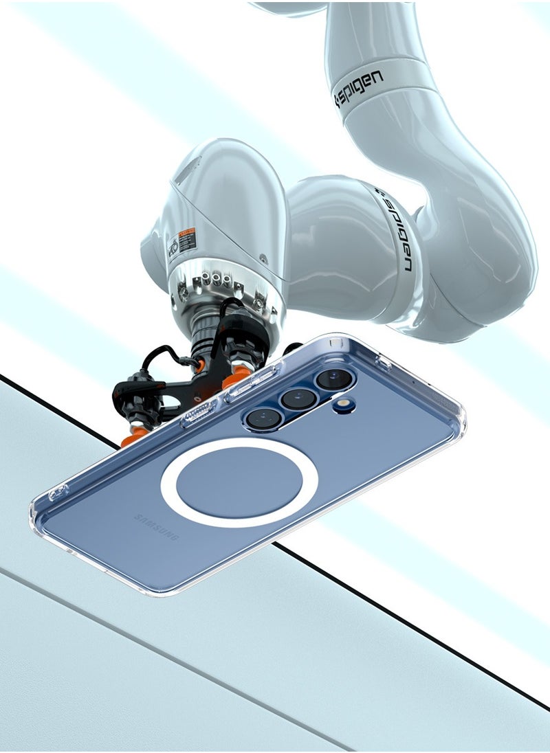 Ultra Hybrid MagFit for Samsung Galaxy S25 Case Cover with MagSafe (2025) - Clear White