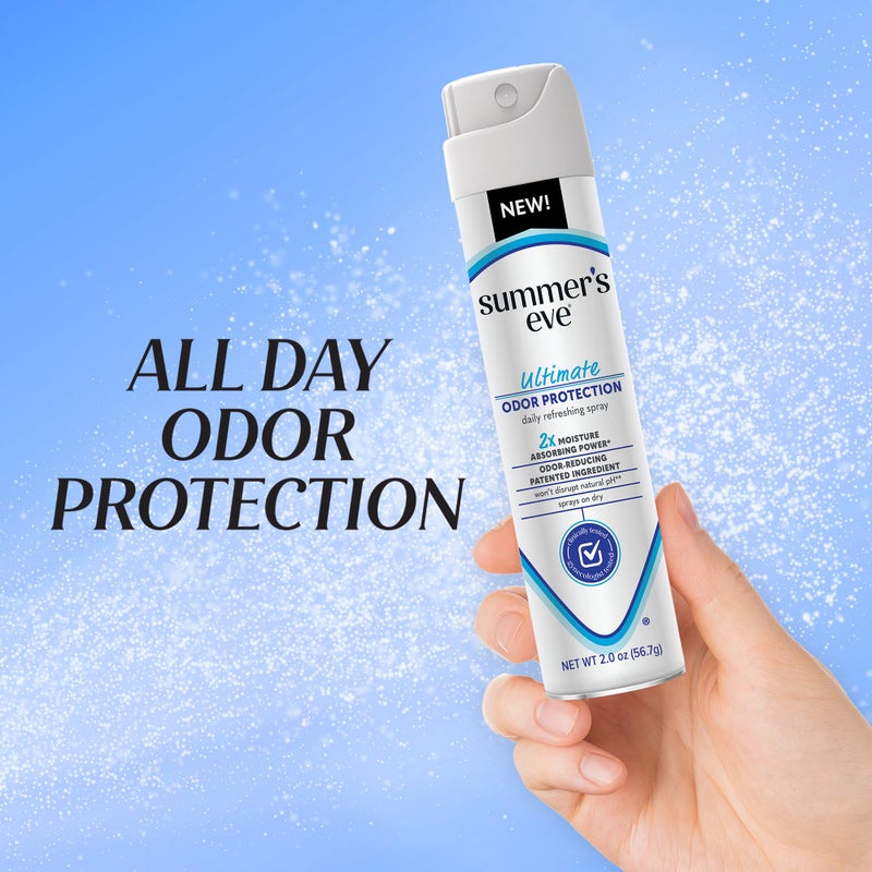 Summer's Eve Ultimate Odor Control Daily Feminine Spray with Talc-Free, Odor-Reducing and Moisture-Absorbing Formula, 2 Oz - Image 2