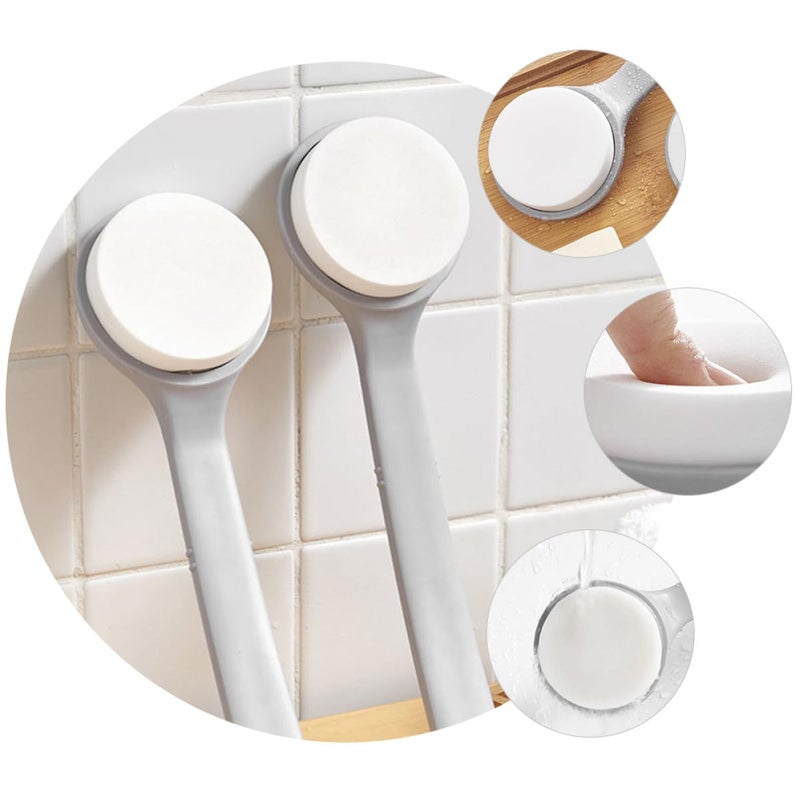 Long Handle Bath Brush with Sponge and Back Scrubber for Exfoliating Skin Massage - Image 5