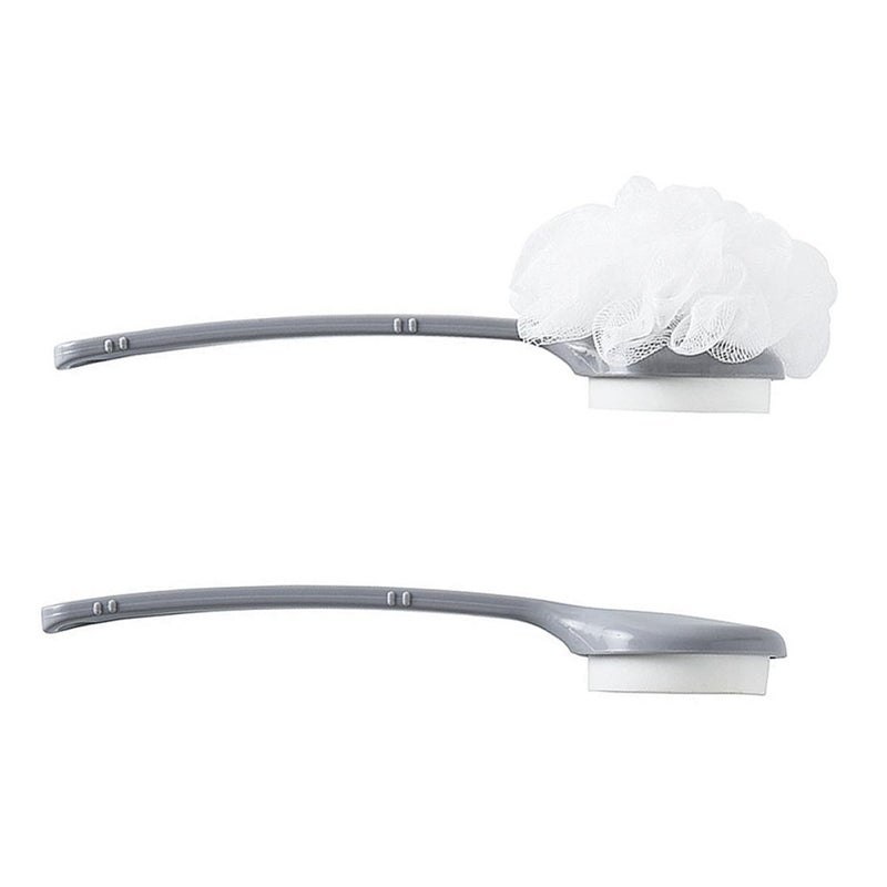 Long Handle Bath Brush with Sponge and Back Scrubber for Exfoliating Skin Massage - Image 2