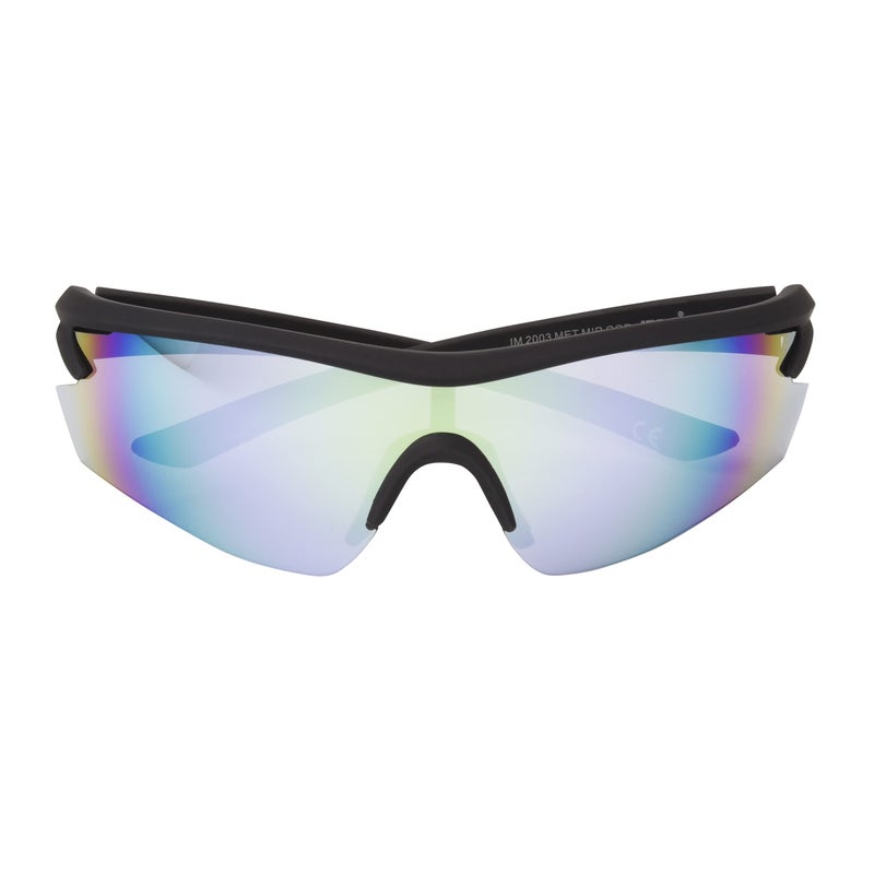 Ironman 2003 Wrap-Around Sport Sunglasses for Men, Metallic Grey, 140mm - Image 2