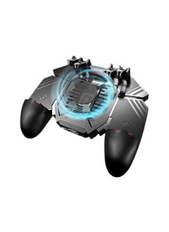 Mobile Game Controller, with Phone Cooling Fan 1200mAh Phone Gaming Grip, Universal Phone Triggers, Gamepad Joystick 4 Triggers L1R1 for Smartphone Android iOS Width from 67 to 90 MM(1 Pack)