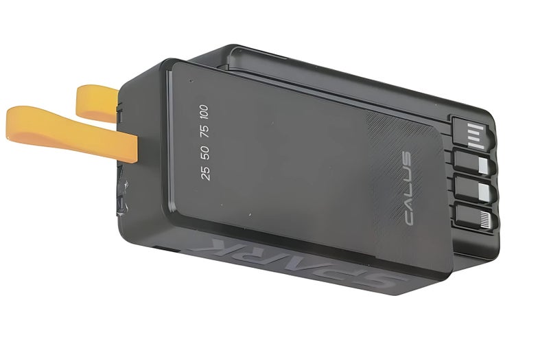 CALUS 31500mAh Power Bank with 22.5W Charging Power, 4 Built-in Cables and Digital Display and Hanging Lanyard - Image 2