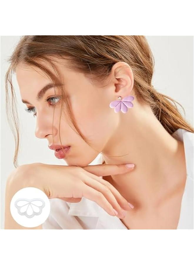 Set of 3 Flower-Shaped Polymer Clay Cutters for Vintage Floral Earrings Making  - Image 5