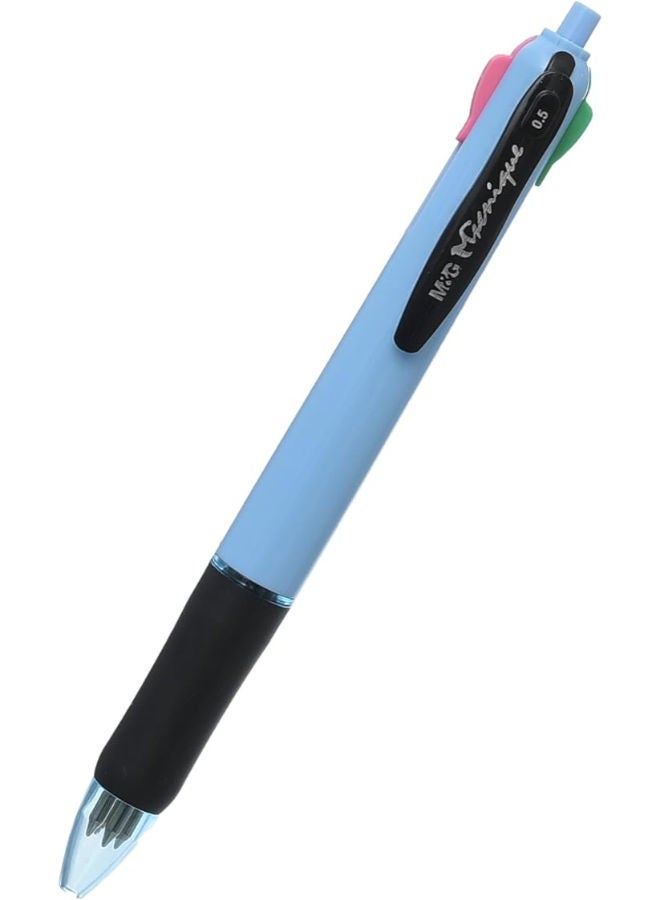 ام اند جي قلم حبر جاف، كتابة متعددة الاستخدامات، حبر بأربعة ألوان، رأس متوسط 0.7 مم - Image 2