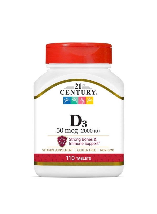 21st Century D3 2000 IU Tablets, 110 Count - Image 1