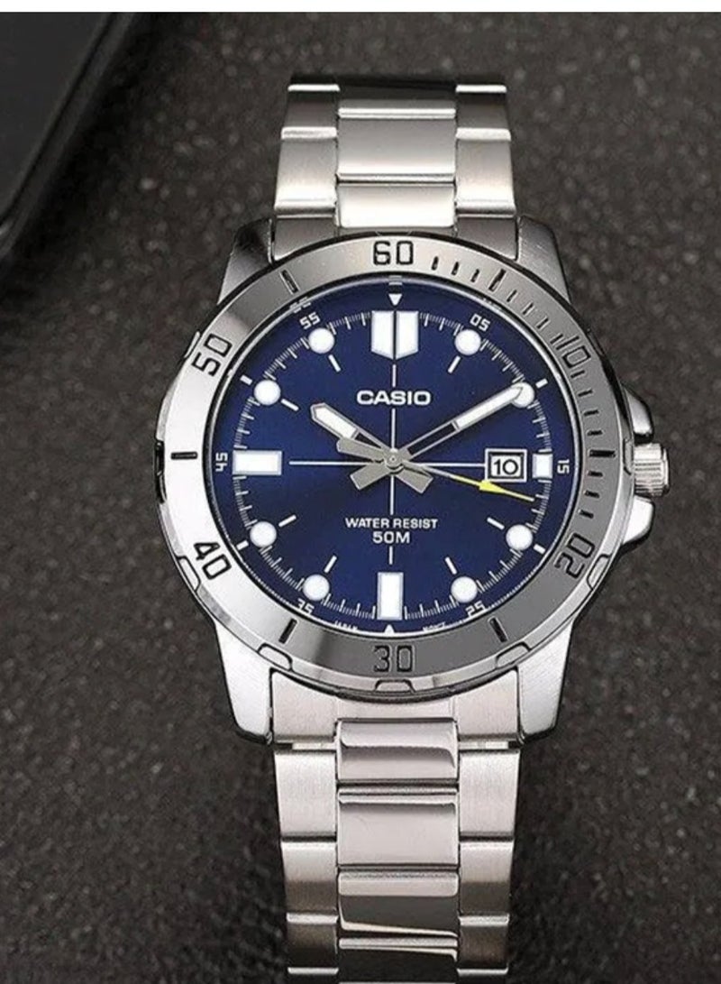 كاسيو ساعة CASIO من نوع "جيان فو شوي قي" بحزام فولاذي للأعمال، ونظام تشغيل كوارتز، ساعة CASIO - Image 3