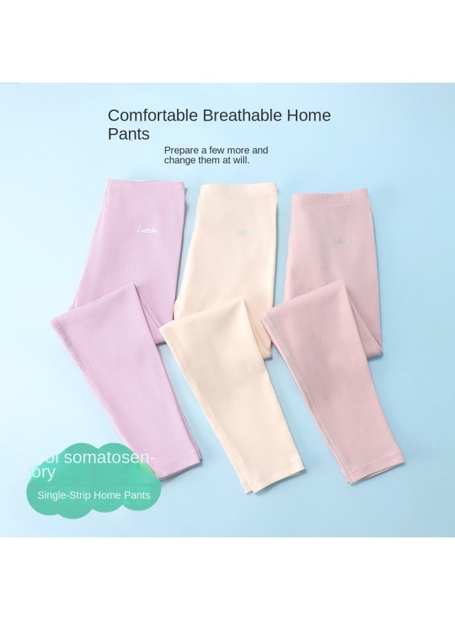 DEESHA pure Cotton Thin & Cool Sleep Pants For Girls - Soft Kids Home Wear - Image 4