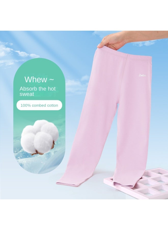 DEESHA pure Cotton Thin & Cool Sleep Pants For Girls - Soft Kids Home Wear - Image 3