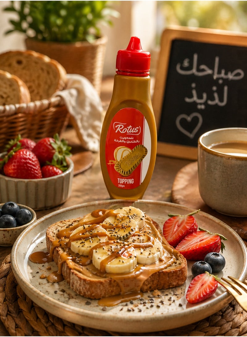 Rotus Caramel and Cinnamon Biscuit Sauce - Dessert Topping & Syrup - 350g - Image 5