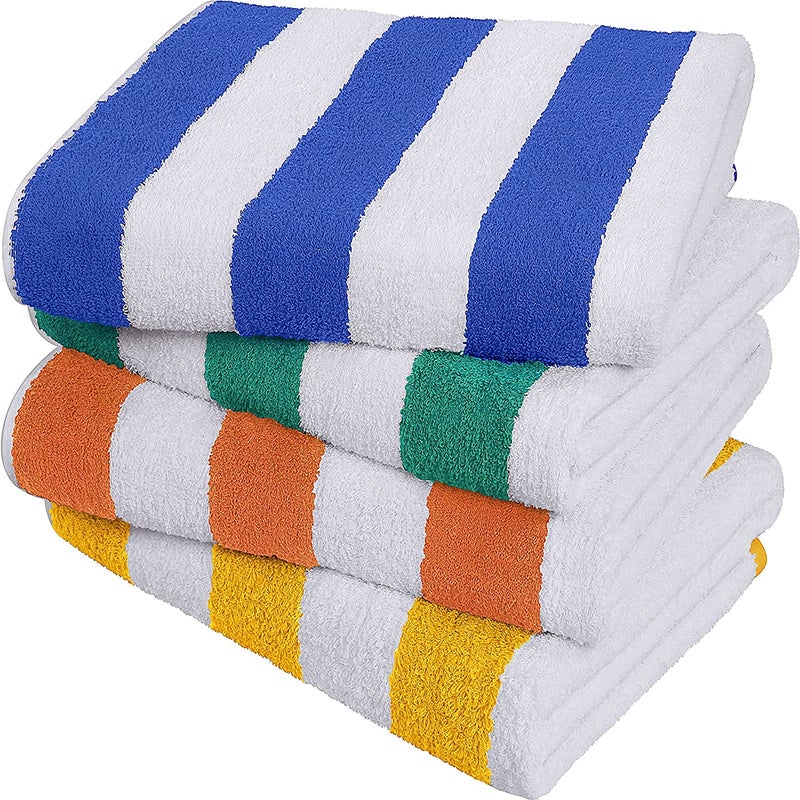 AYUS Turkish 100 Cotton 4 Piece Bath Towel Set 400 GSM
