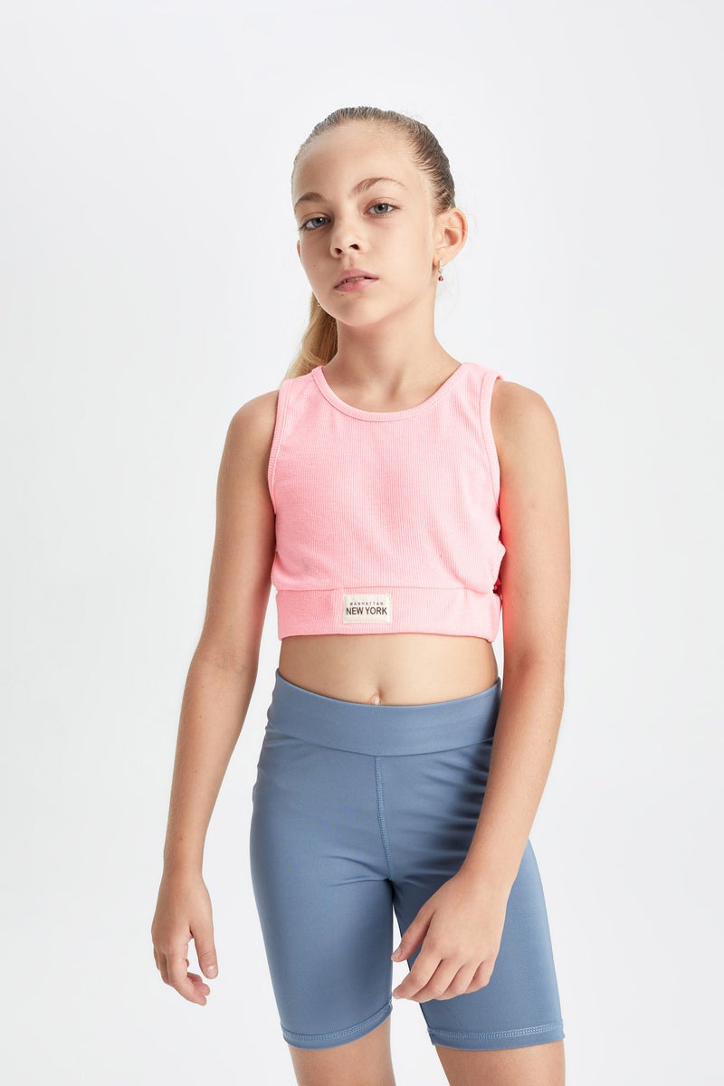 DeFacto Girl Crew Neck Crop Top Casual - Image 5