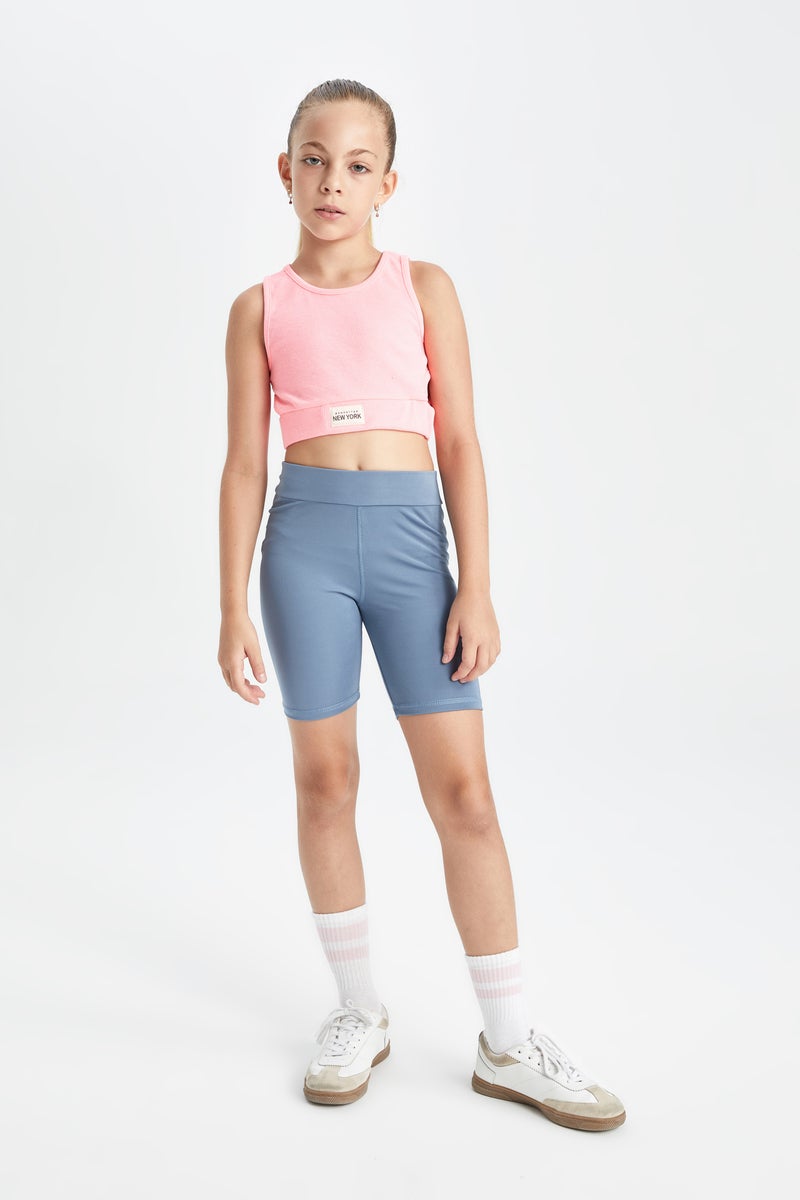 DeFacto Girl Crew Neck Crop Top Casual - Image 2