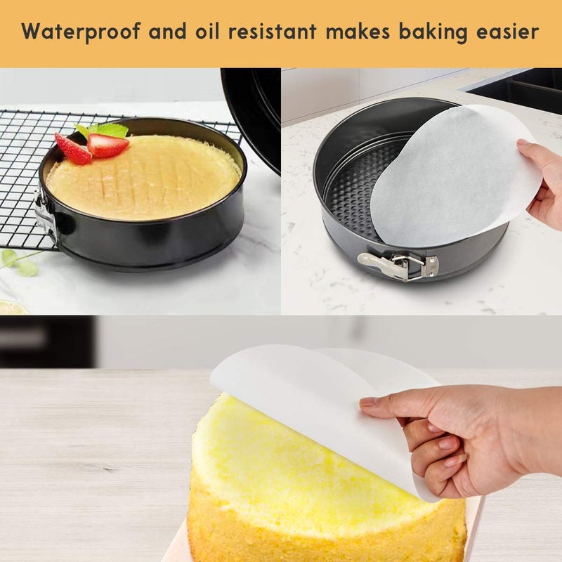 Sajag Non Stick Cake Baking Moulds Set of 3 Black 10 9 8 Steel Cake Square Round and Heart Shape Making Tray 3 Pcs Black - Image 2