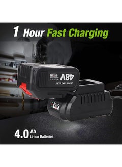 WEMART 48V Cordless Drill And Cordless Angle Grinder With 2 X Batteries And Charger Brushless Electric Drill 2 Speed 25+3 Torque Setting Compact Drill Driver Kit For Home And Diy Project  - Image 5